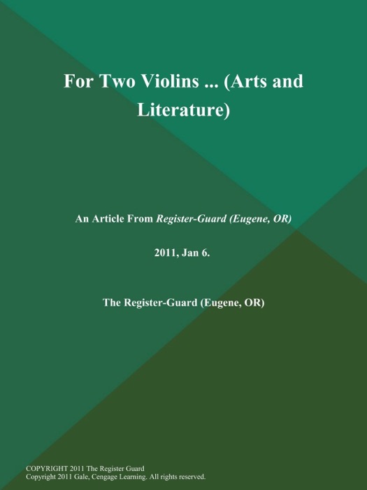 For Two Violins .. (Arts and Literature)
