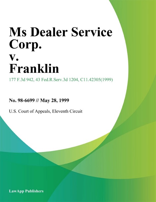 Ms Dealer Service Corp. V. Franklin