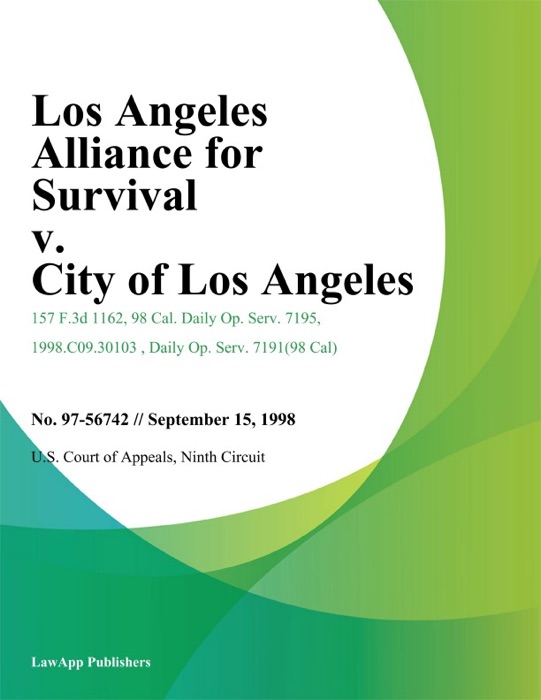 Los Angeles Alliance for Survival v. City of Los Angeles