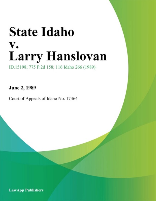 State Idaho v. Larry Hanslovan
