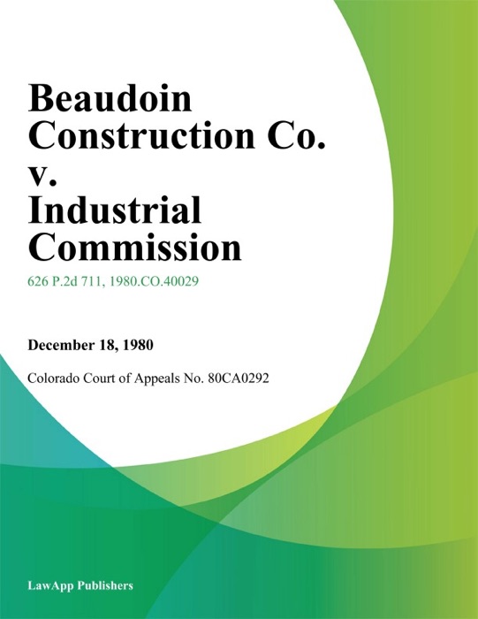 Beaudoin Construction Co. V. Industrial Commission