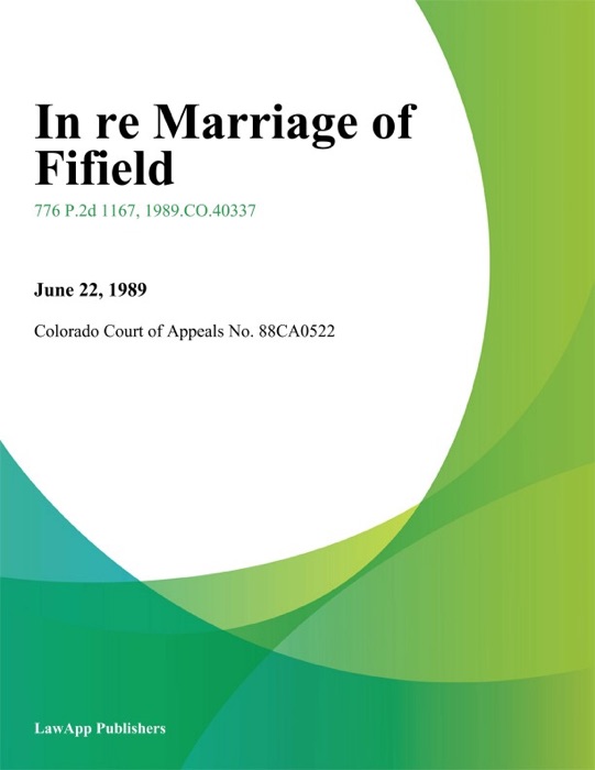 In re Marriage of Fifield