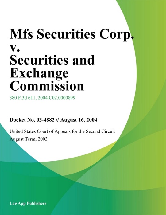 Mfs Securities Corp. v. Securities and Exchange Commission