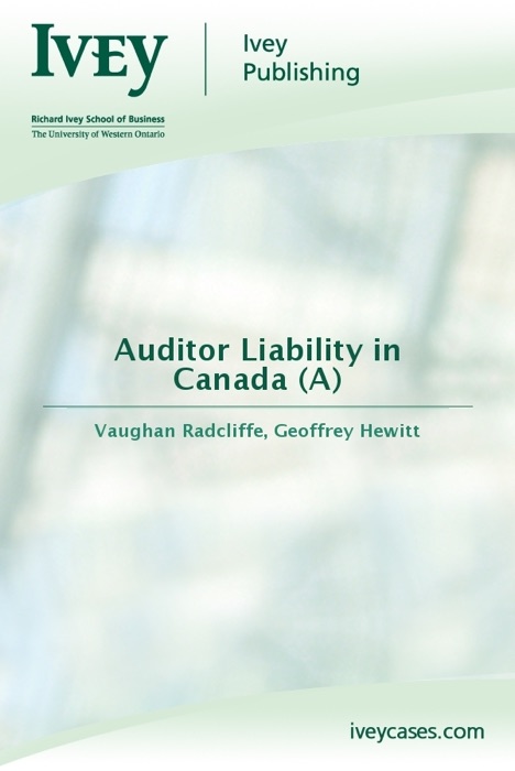 Auditor Liability in Canada (A)