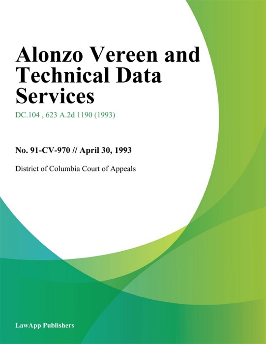 Alonzo Vereen and Technical Data Services