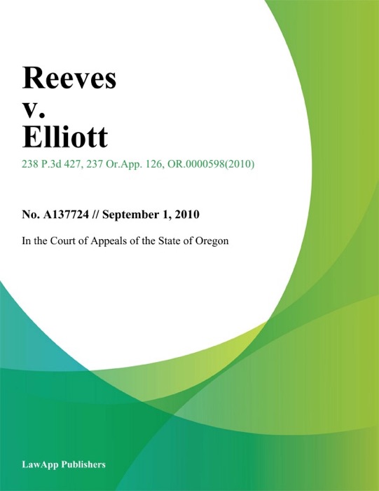 Reeves v. Elliott