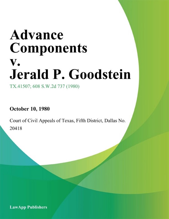 Advance Components v. Jerald P. Goodstein