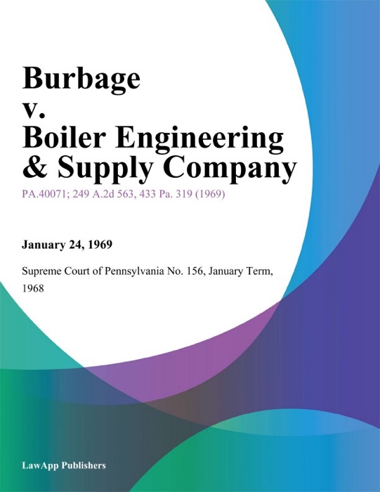 Burbage v. Boiler Engineering & Supply Company