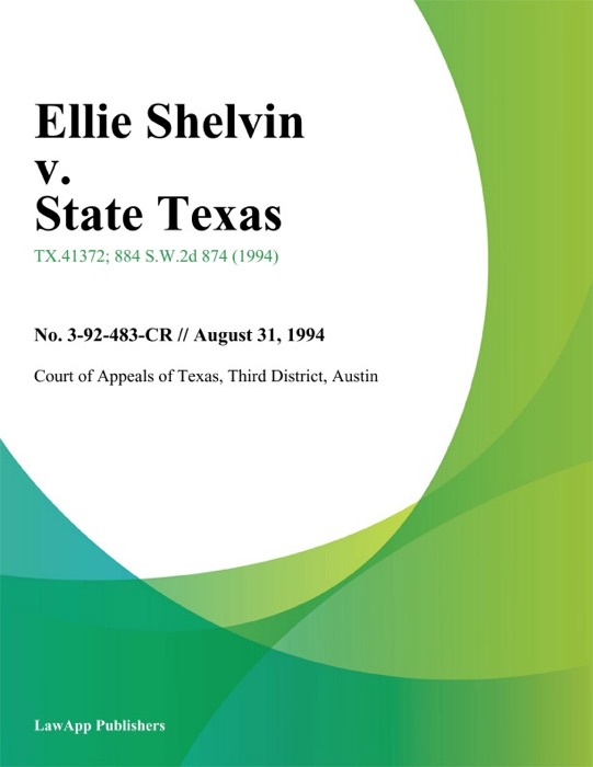 Ellie Shelvin v. State Texas