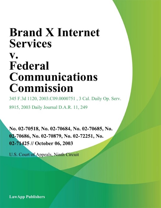 Brand X Internet Services v. Federal Communications Commission