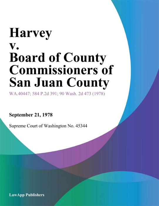 Harvey v. Board of County Commissioners of San Juan County