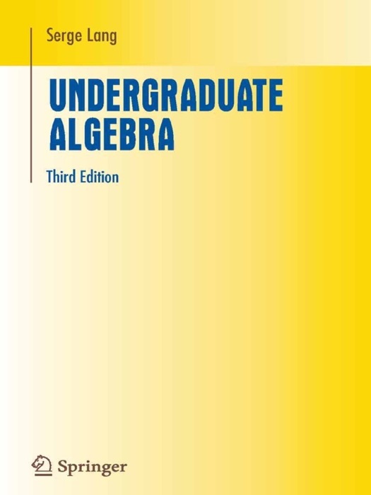 Undergraduate Algebra