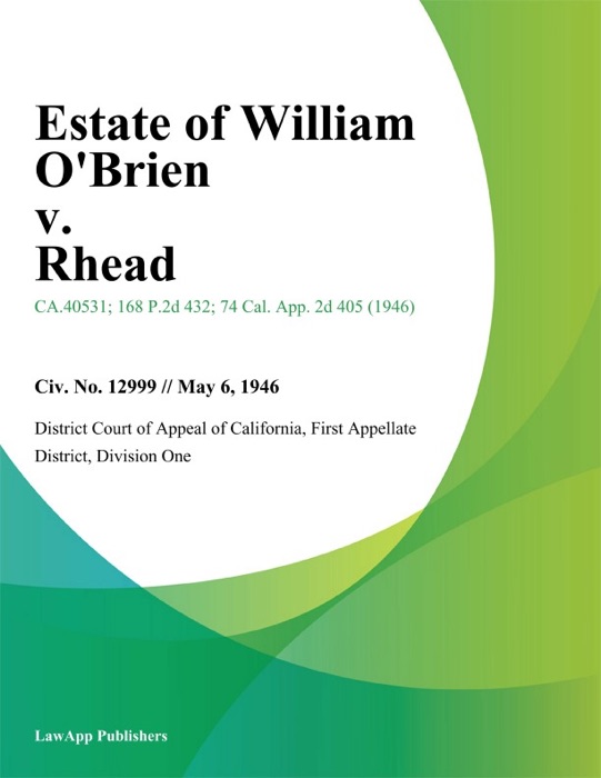 Estate of William Obrien v. Rhead