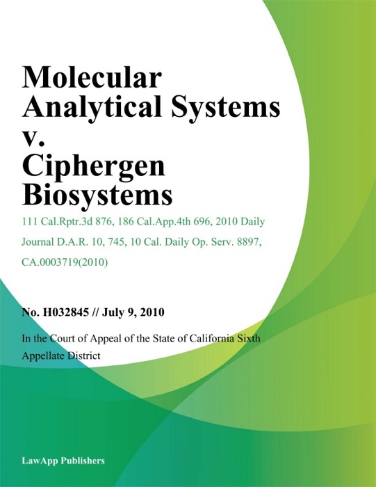 Molecular Analytical Systems V. Ciphergen Biosystems