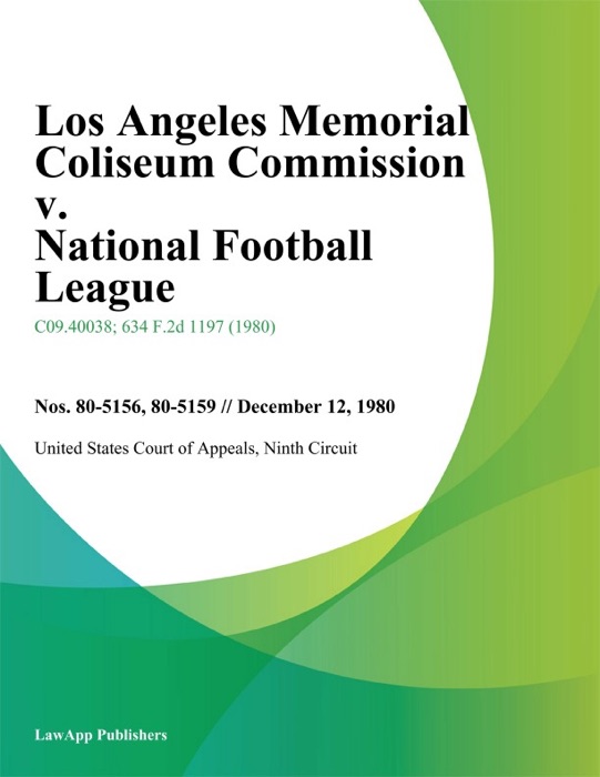 Los Angeles Memorial Coliseum Commission V. National Football League