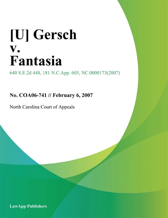 Gersch v. Fantasia