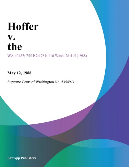 Hoffer V. The