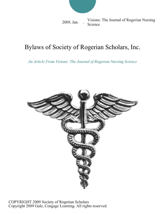 Bylaws of Society of Rogerian Scholars, Inc.