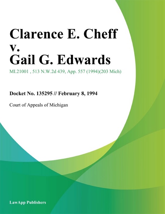 Clarence E. Cheff v. Gail G. Edwards
