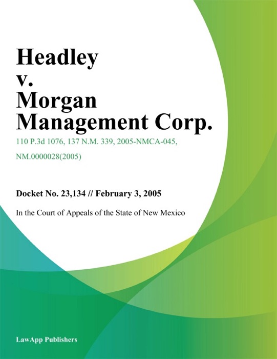 Headley v. Morgan Management Corp.