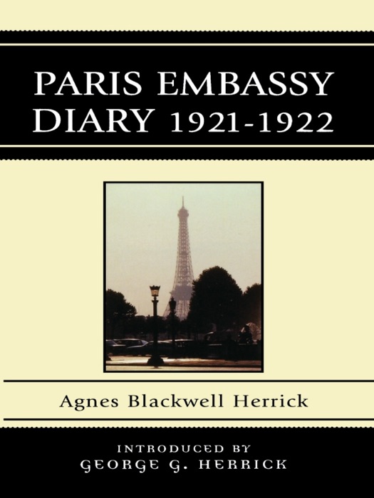 Paris Embassy Diary 1921-1922