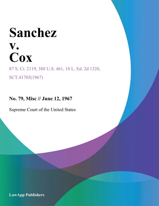 Sanchez v. Cox