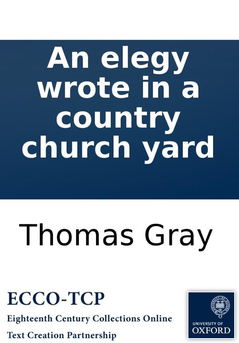 An elegy wrote in a country church yard