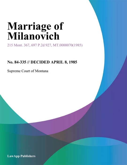 Marriage of Milanovich