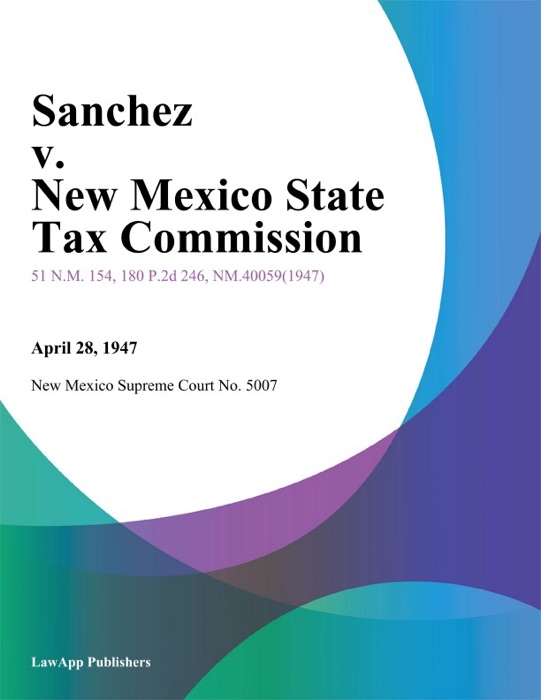 Sanchez v. New Mexico State Tax Commission