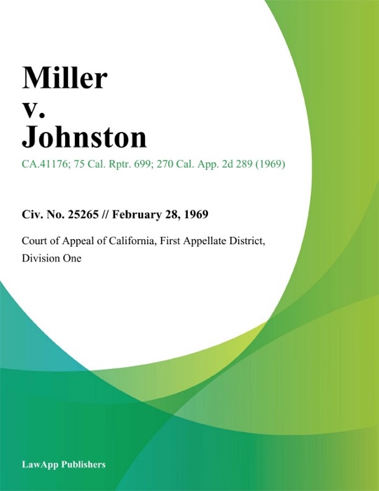 Miller v. Johnston