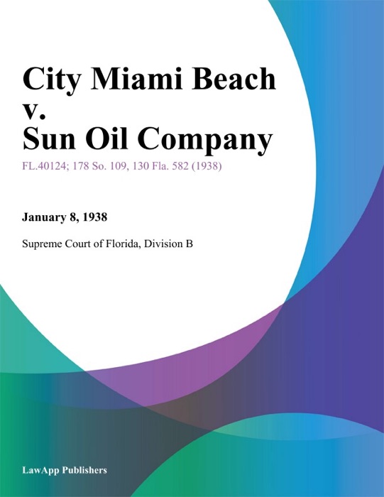 City Miami Beach v. Sun Oil Company