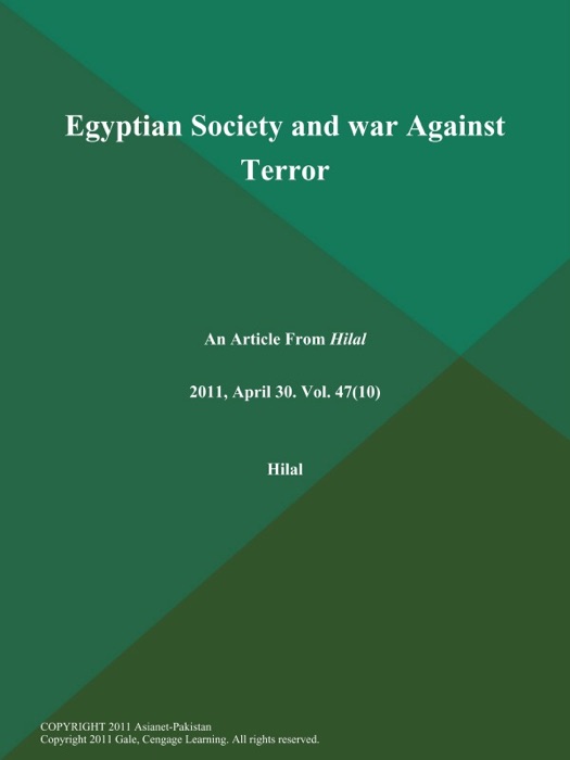 Egyptian Society and war Against Terror