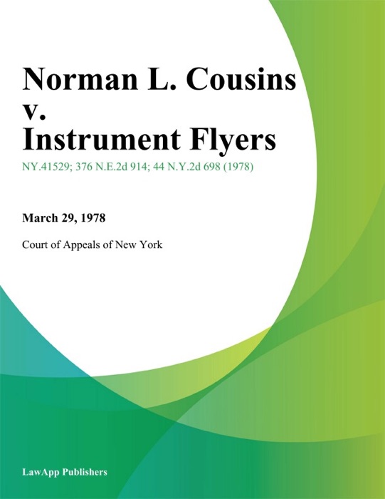 Norman L. Cousins v. Instrument Flyers