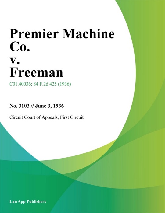 Premier Machine Co. v. Freeman