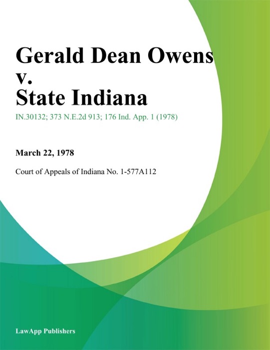 Gerald Dean Owens v. State Indiana