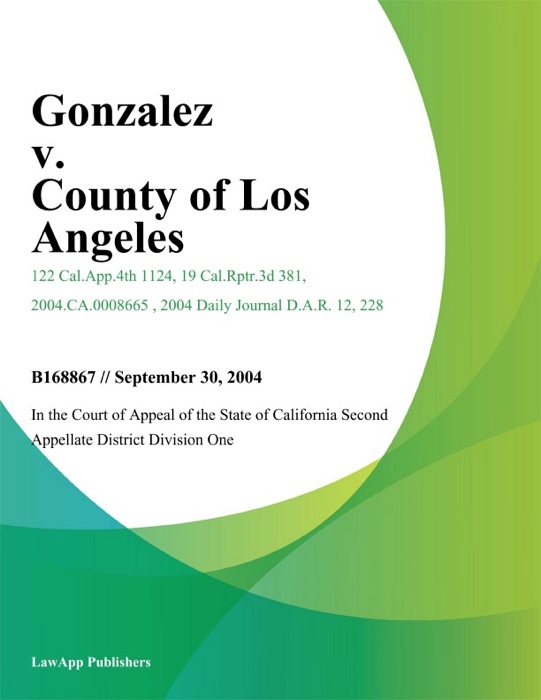 Gonzalez V. County Of Los Angeles