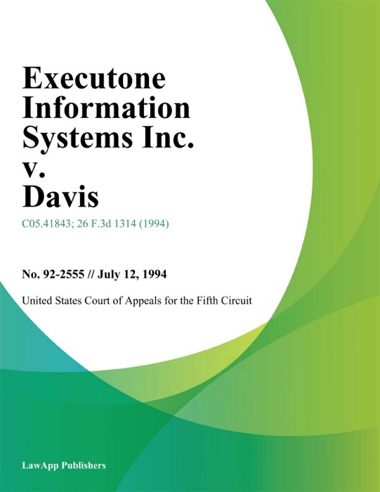 Executone Information Systems Inc. v. Davis