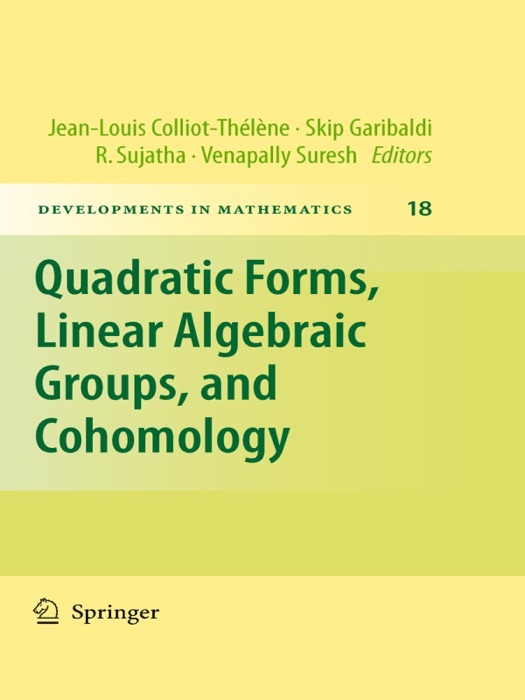 Quadratic Forms, Linear Algebraic Groups, and Cohomology