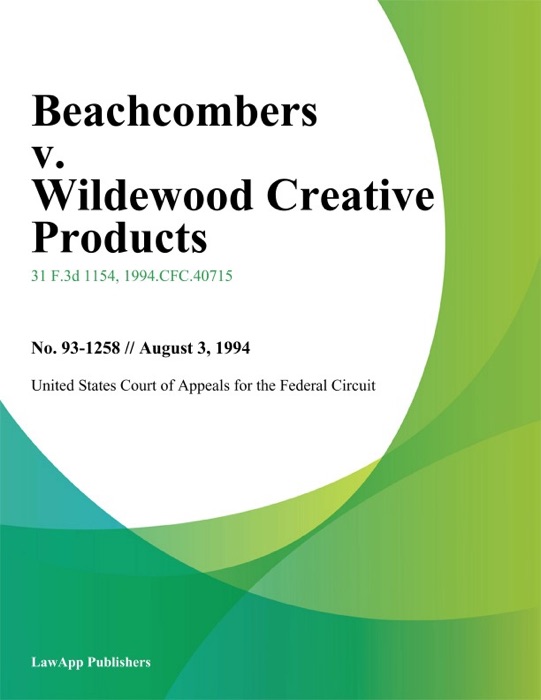 Beachcombers v. Wildewood Creative Products