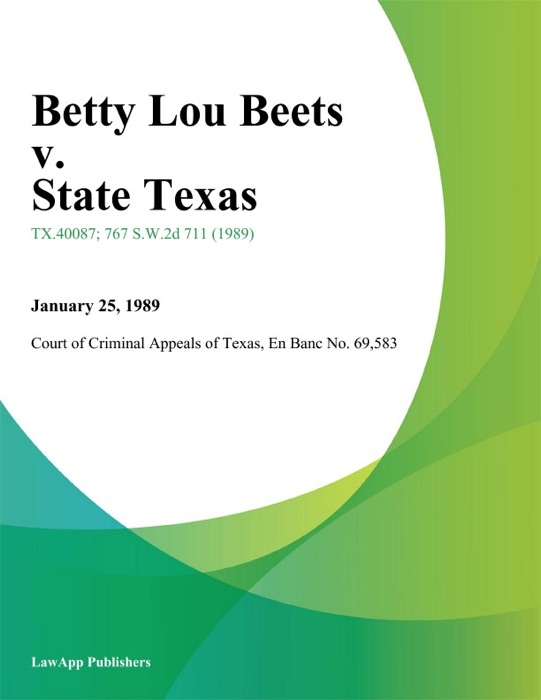 Betty Lou Beets v. State Texas