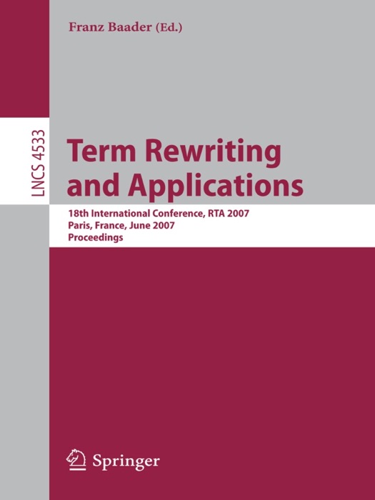 Term Rewriting and Applications