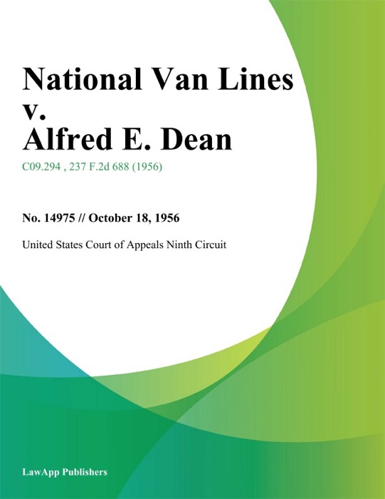 National Van Lines v. Alfred E. Dean