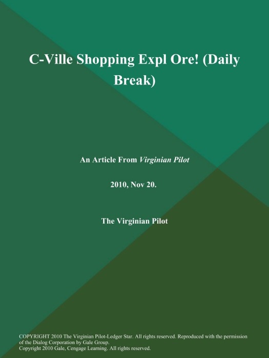 C-Ville Shopping Expl Ore! (Daily Break)