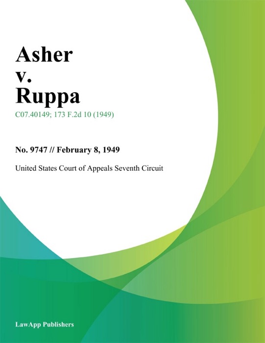 Asher v. Ruppa.