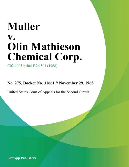 Muller v. Olin Mathieson Chemical Corp.