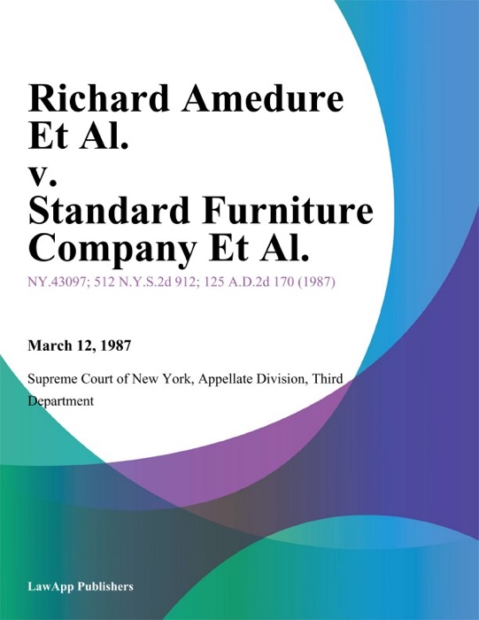 Richard Amedure Et Al. v. Standard Furniture Company Et Al.