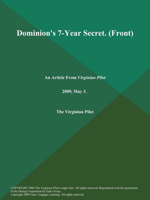 Dominion's 7-Year Secret (Front)