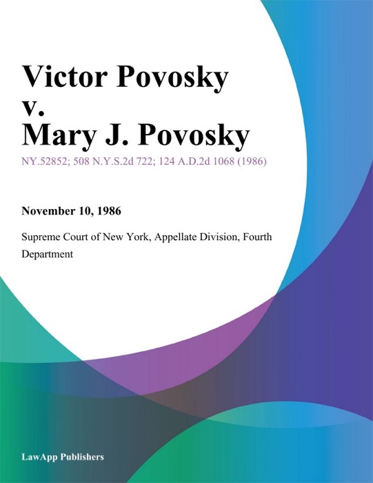 Victor Povosky v. Mary J. Povosky