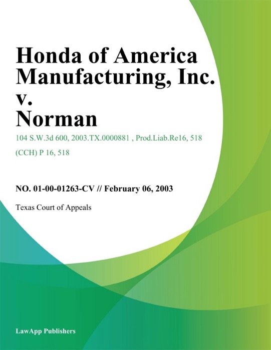 Honda of America Manufacturing, Inc. v. Norman