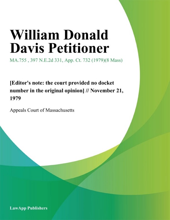 William Donald Davis Petitioner